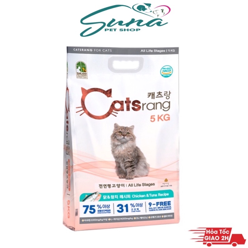 Thức Ăn Hạt Catsrang Hàn Quốc 1Kg cho Mèo mọi lứa tuổi