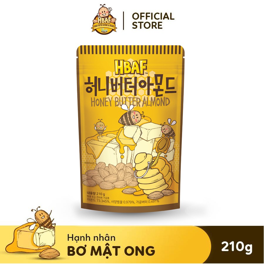 Hạnh nhân tẩm Mật Ong Tom's Farm - Gói 210g