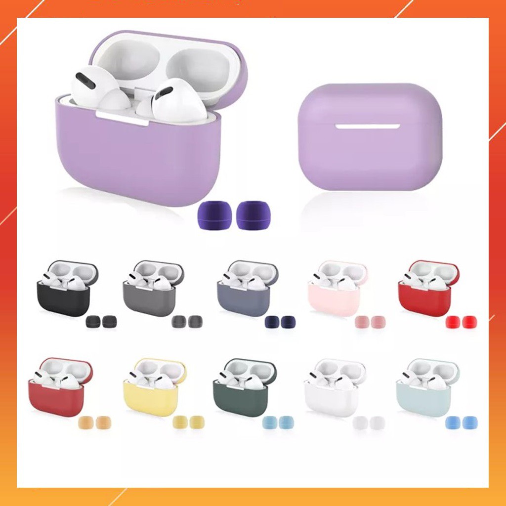 Vỏ ốp case Airpods Pro chất liệu silicon dẻo chống va đập trầy xước, nhiều mẫu case airpords hiện đại