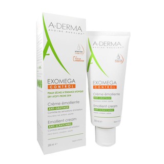 A-DERMA KEM LÀM MỀM, GIẢM KÍCH ỨNG CHO DA QUÁ KHÔ - EXOMEGA CONTROL EMOLLIENT CREAM 200ML