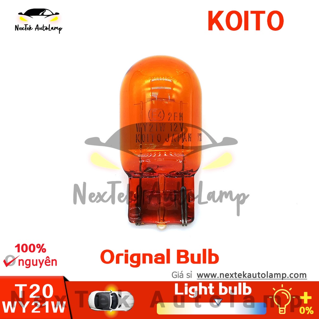 KOITO T20 WY21W 12V Bóng đèn chỉ đạo màu hổ phách Đèn thế hệ tiếp theo Đèn xe cao cấp Đèn giao thông đô thị tắc nghẽn