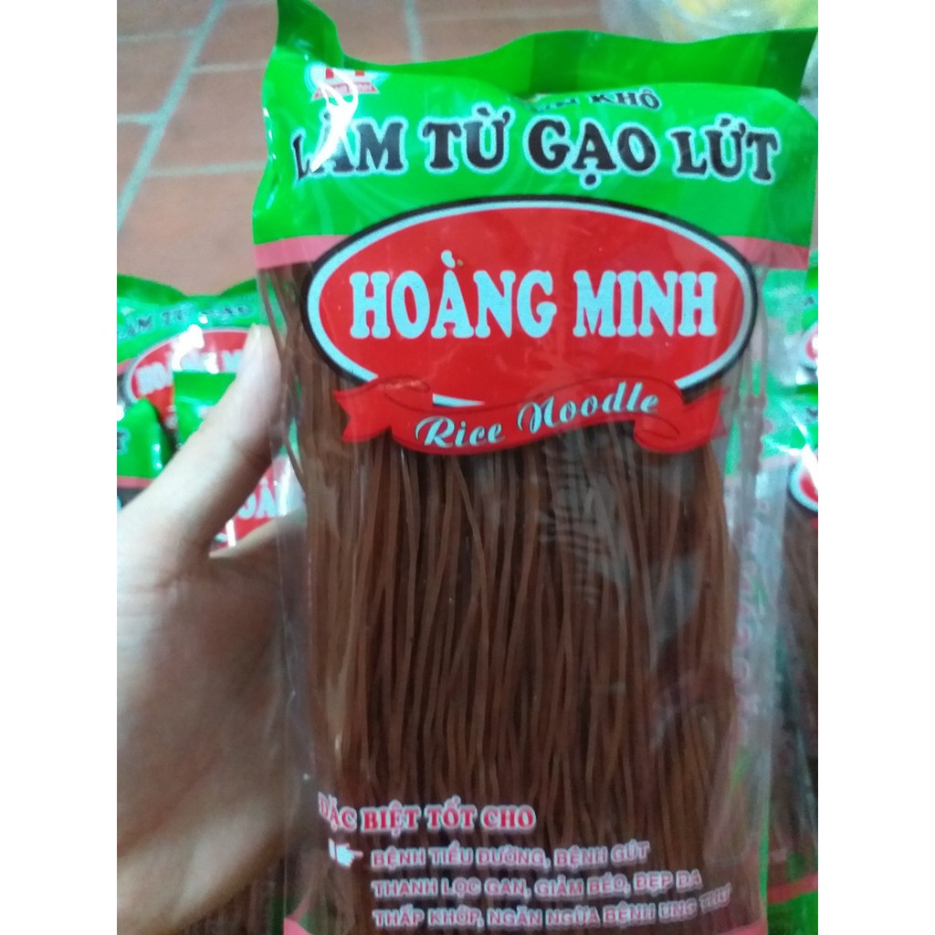 [Mã 267FMCGSALE giảm 8% đơn 500K] Gói 250g bún khô gạo lứt Hoàng Minh/CAM KẾT RẺ NHẤT SHOPEE