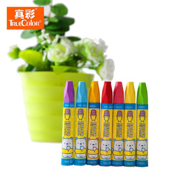 Bút Sáp Dầu True Color Cho Học Sinh, Sinh Viên_ 12 màu/18 Màu/24 Màu/36 Màu_1Hộp