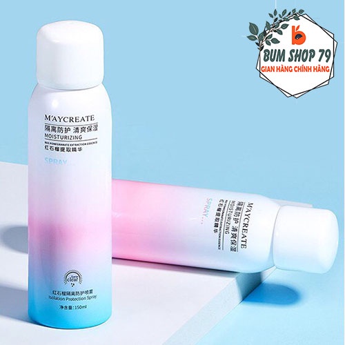 Kem chống nắng Dưỡng Ẩm Makeup Body dạng xịt Maycreate