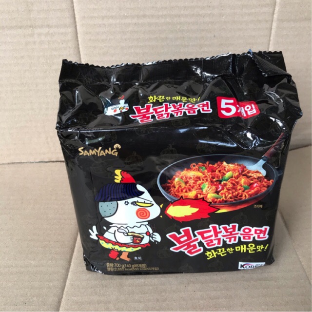 Lốc 5 Gói Mỳ Trộn Cay SamYang Truyền Thống 140g