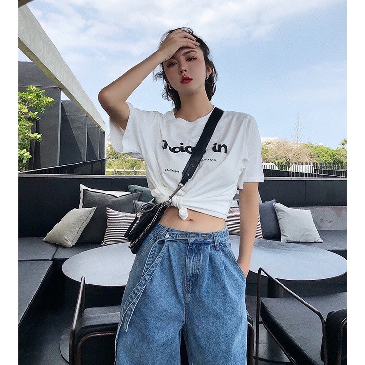 Quần Jeans Ống Rộng Nối Ống Basic Cực Chất Kiểu Dáng Mới Chất Liệu Jean Cao Cấp M9999 Dora Style