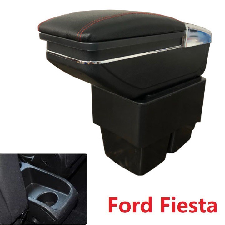 Hộp tỳ tay ô tô, dùng cho xe ô tô Ford - Fiesta JDZX-FITA - 2 màu: Đen và Kem