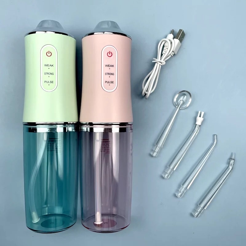 Máy Tăm Nước Cầm Tay - Tăm Nước Vệ Sinh Răng Miệng Oral irrigator - Sạc USB, Chống Nước, Công nghệ Châu Âu