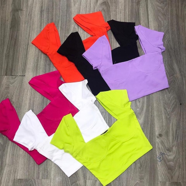 Xả hàng - Áo thun kiểu cúp ngực dáng croptop form ôm sexxy - NhiNhi Shop