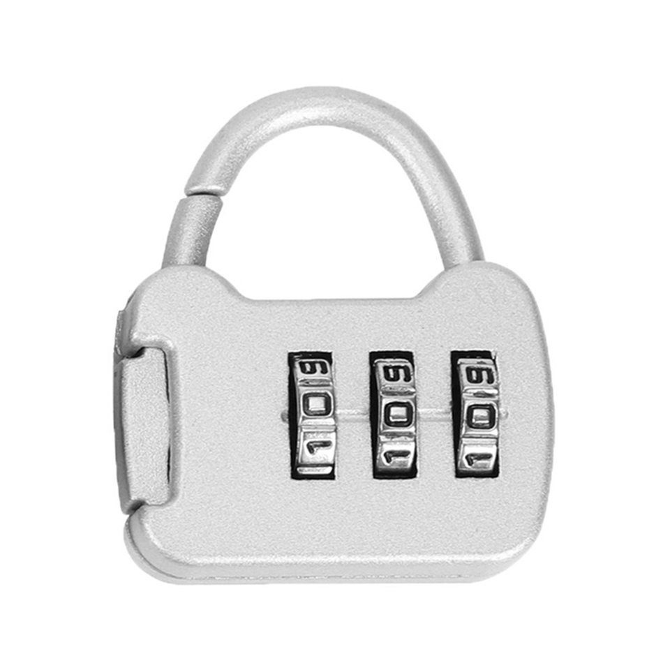 1pc 3 chữ số Mã kết hợp Khóa mật khẩu Khóa an toàn Balo khóa kẽm