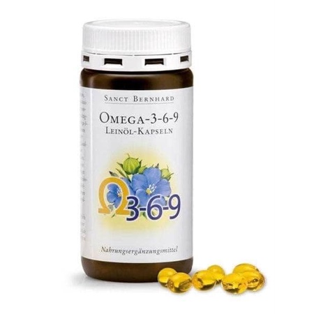 Viên uống Sanct Bernhard Omega 3-6-9 Leinol Kapseln hỗ trợ tim mạch