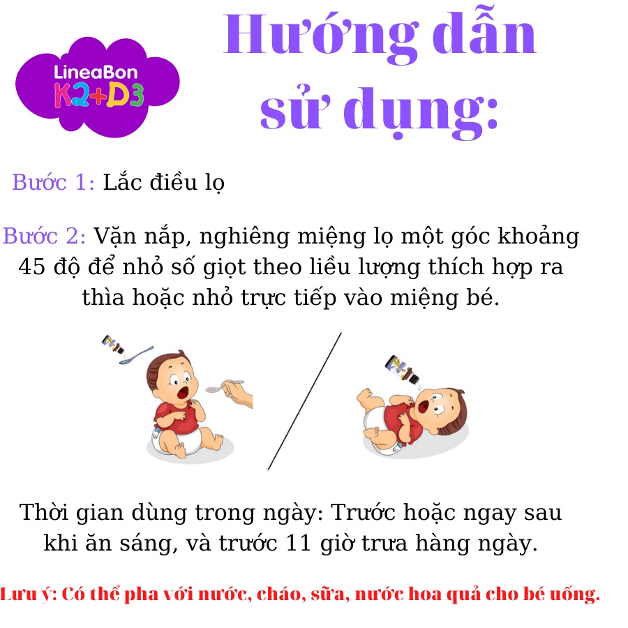 D3 K2 LineaBon - Bổ sung vitamin D3 K2 tăng cường hấp thụ canxi