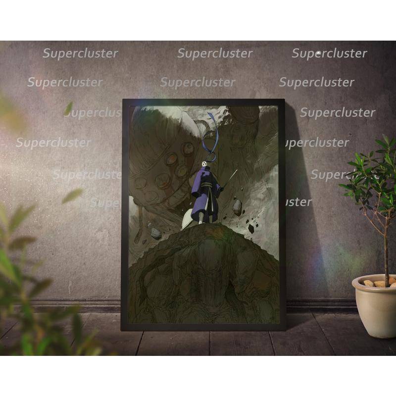 Tranh Vải Bạt Treo Tường In Hình Anime Naruto Trang Trí Nhà Cửa