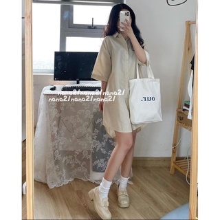 Váy suông có cổ dáng váy basic nhẹ nhàng