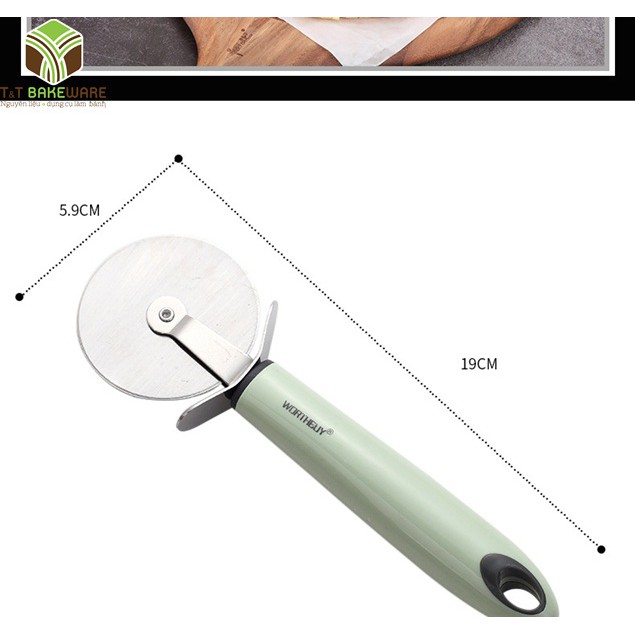 Dao cắt bánh Pizza có tay cầm cao cấp