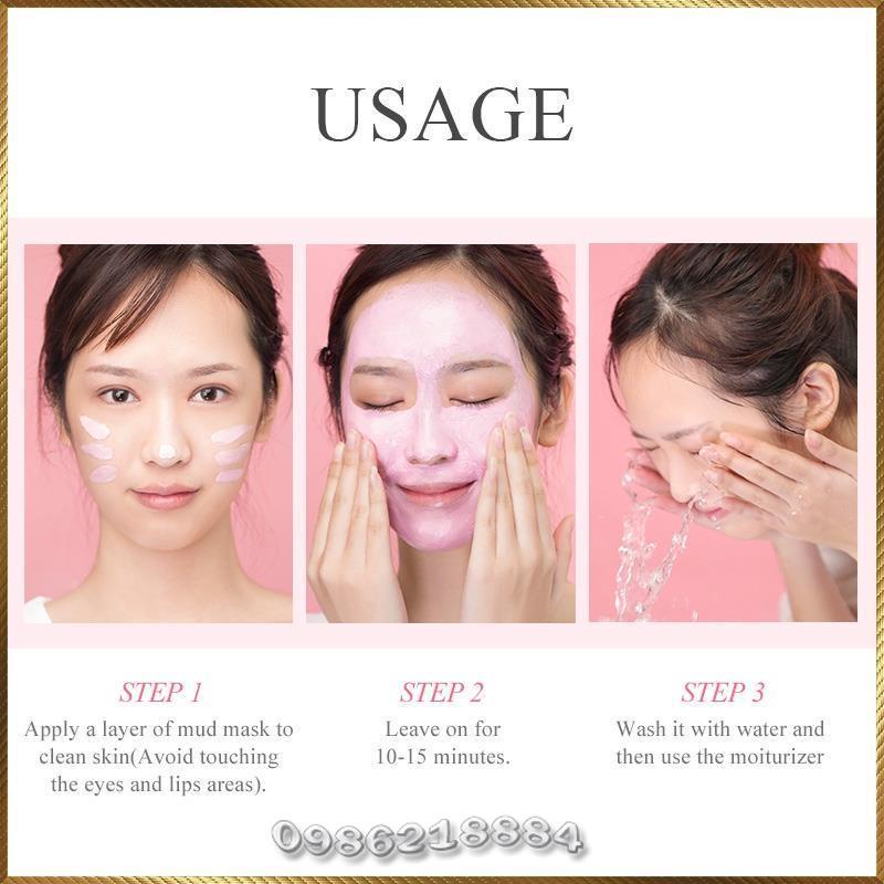 Mặt nạ bùn chiết xuất Hoa Anh Đào LAIKOU Sakura Mud Mask kiềm dầu giúp làm sạch sâu LSM9