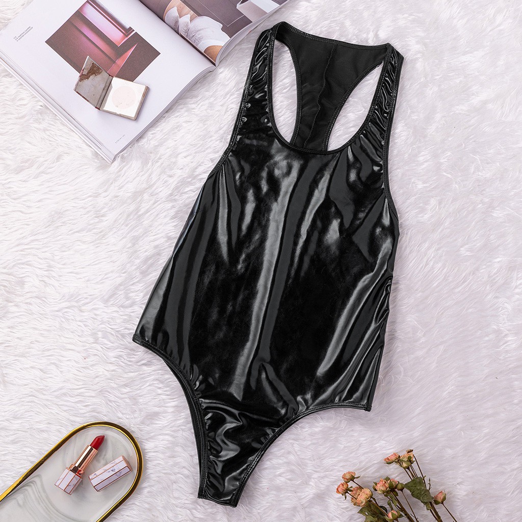 simba-vn Bodysuit Da Bóng Đan Dây Chéo Quyến Rũ | BigBuy360 - bigbuy360.vn