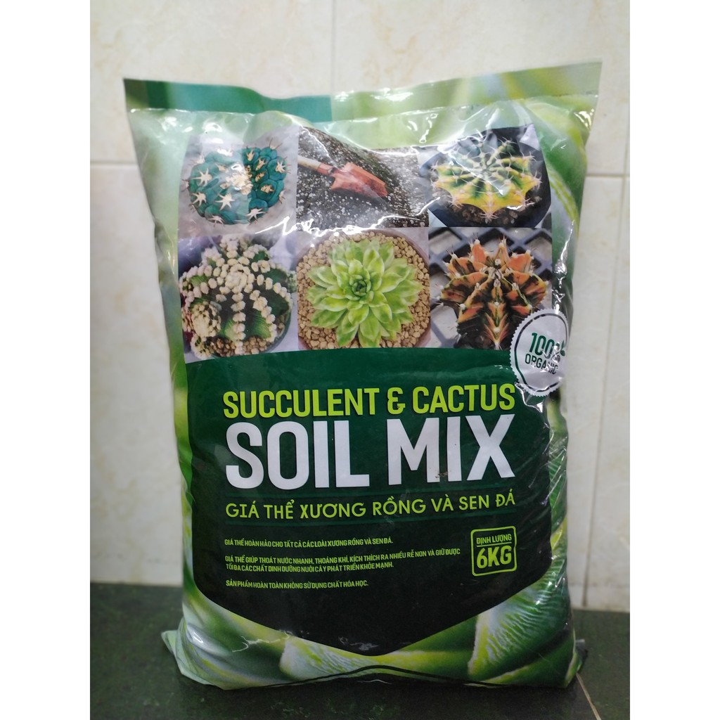 Soil Mix - Giá thể - đất trồng sen đá xương rồng cao cấp, siêu rẻ