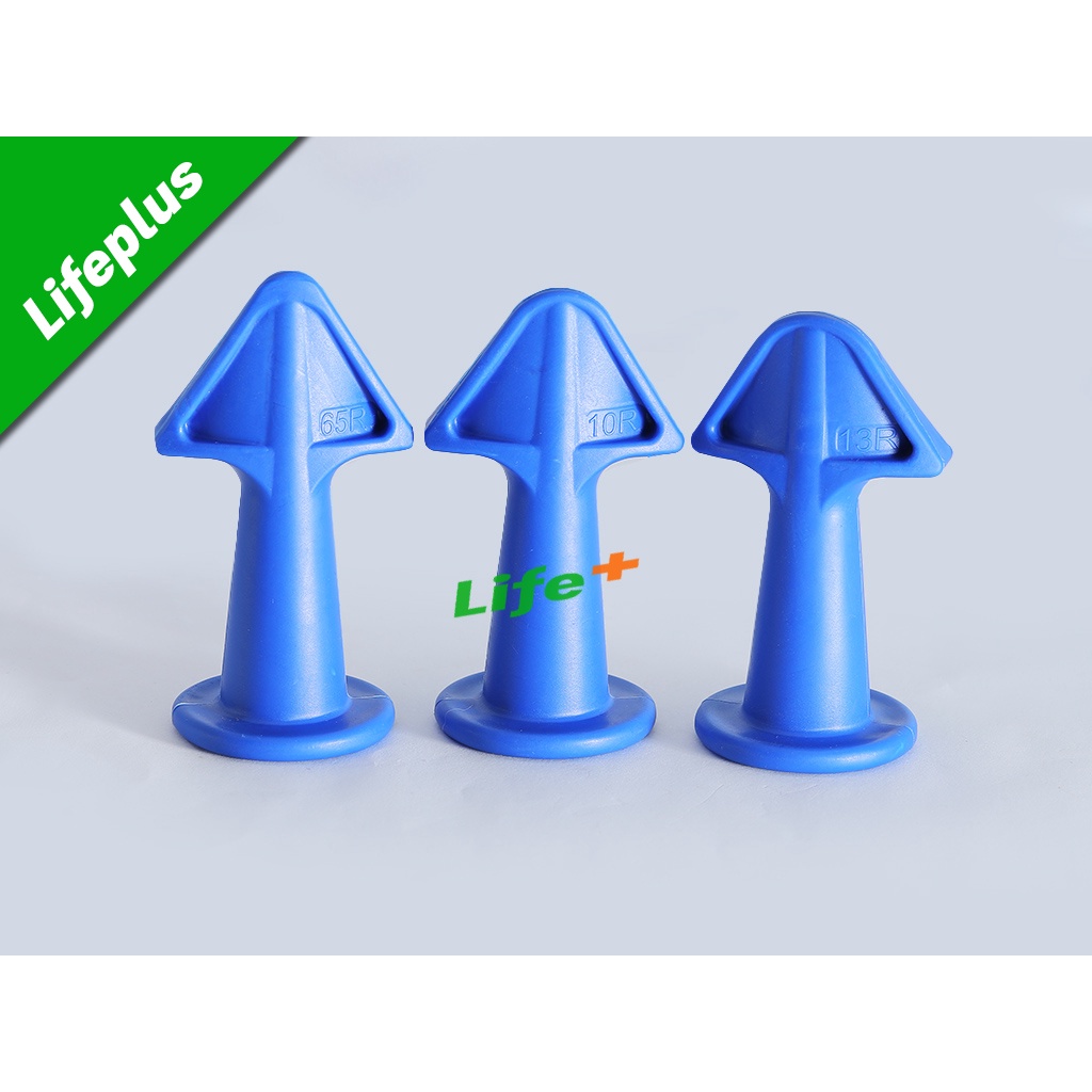 Bộ 3 đầu bơm miết silicon cỡ 6.5R, 10R,13R bằng nhựa ABS hỗ trợ súng bắn keo