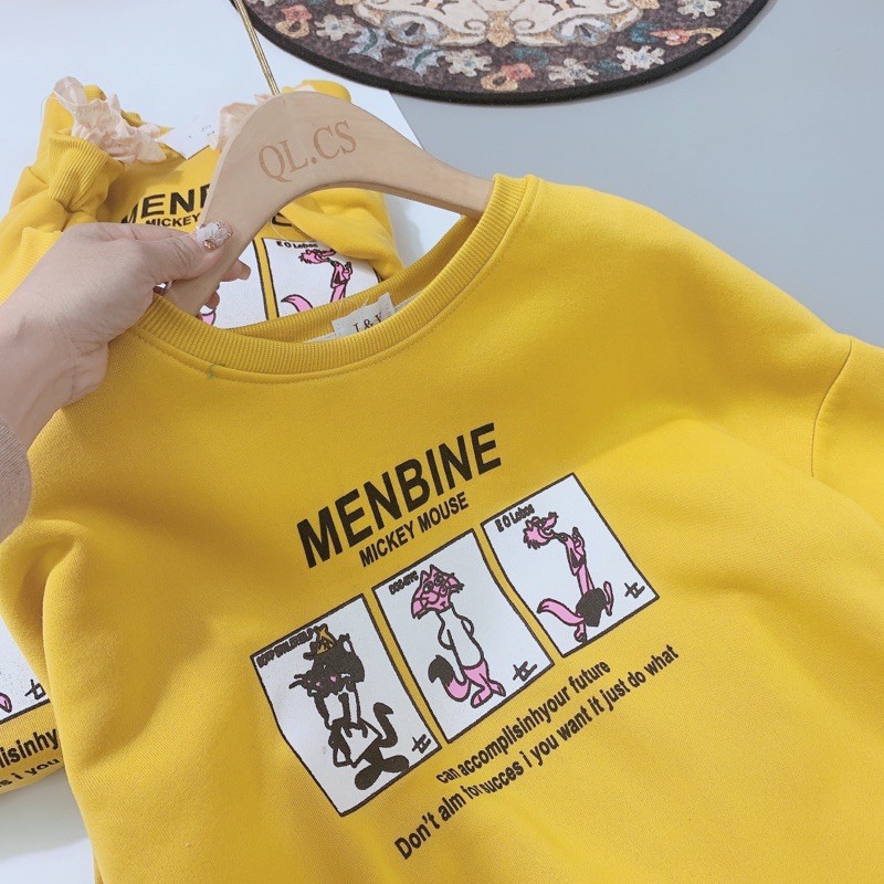 BÁN SỈ ÁO NỈ BÔNG VÀNG IN HÌNH CHO NỮ | BigBuy360 - bigbuy360.vn