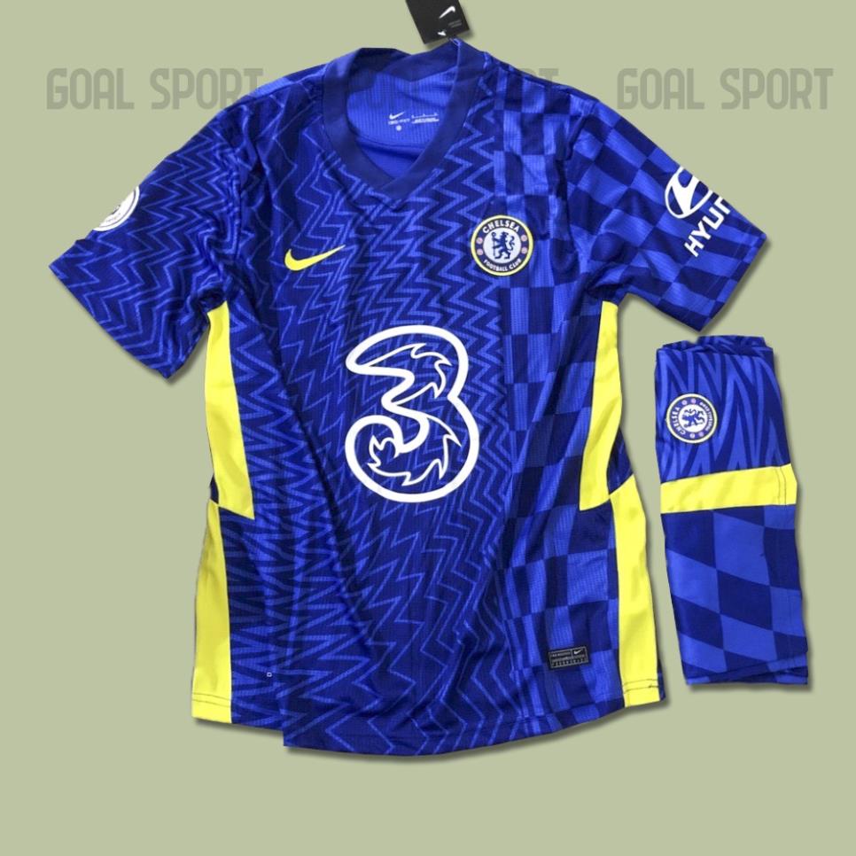 FREESHIP Bộ quần áo CLB chelseaa sân nhà 2021 Hàng Thailand cao cấp