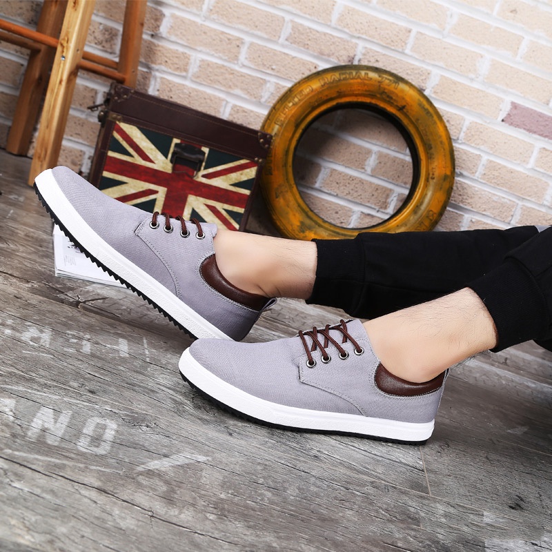 Ielgy Giày Vải canvas Nhẹ Cỡ Lớn Cho Nam