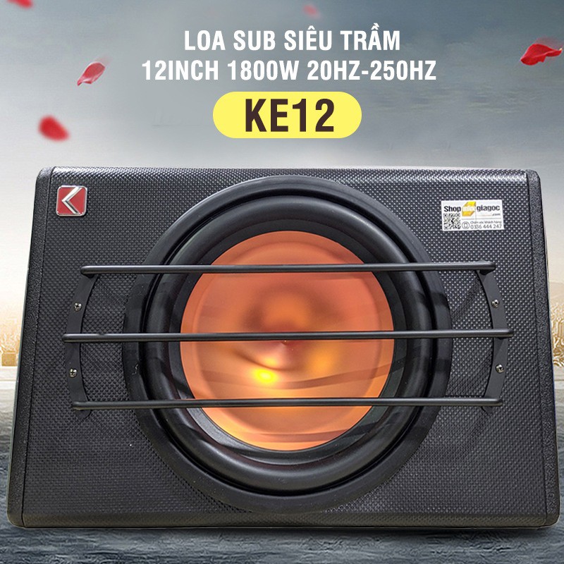 Loa Sub Hơi Siêu Trầm 12 Inch 1800W 20HZ-250HZ KE12