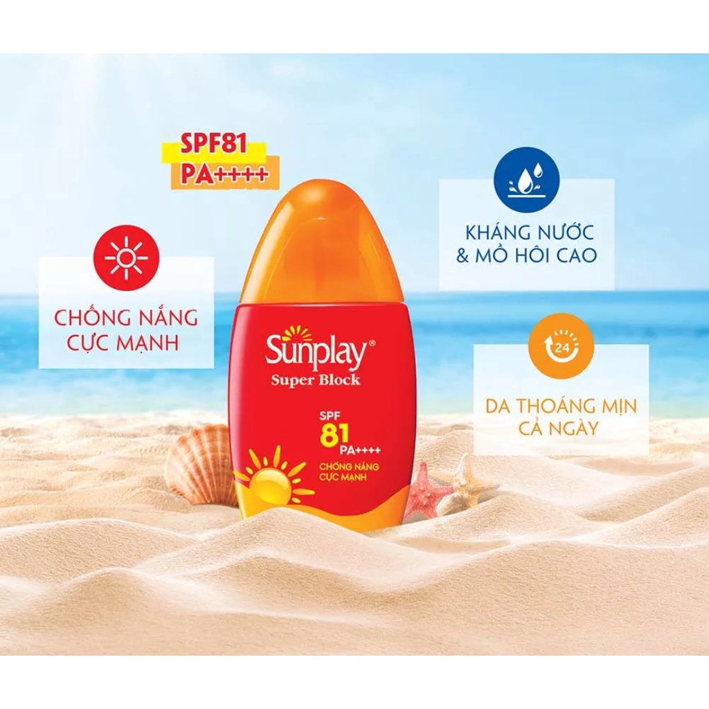 Sữa chống nắng cực mạnh Sunplay Super Block SPF 81, PA++++ 70g