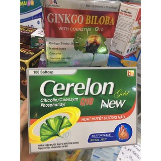 Hoạt huyết dưỡng não Cerelon gold bổ não tăng cường trí nhớ (H/100v)