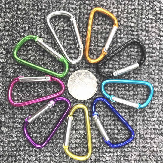 Móc Khóa Treo 4.5Cm - Chữ D - Carabiner 1K 1000Đ 1000 - Hàng Có Sẵn Trong Kho