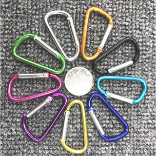 Móc Khóa Treo 4.5cm - Chữ D - Carabiner 1k 1000đ 1000 - Hàng Có Sẵn Trong Kho