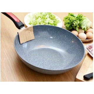 Xả Chảo vân đá ceramic rẻ siêu hot hit 32cm sâu lòng dùng cho tất cả các loại bếp
