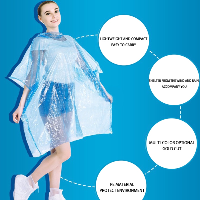 Áo Mưa Nén Dùng Một Lần Tiện Lợi Cho Trẻ Em