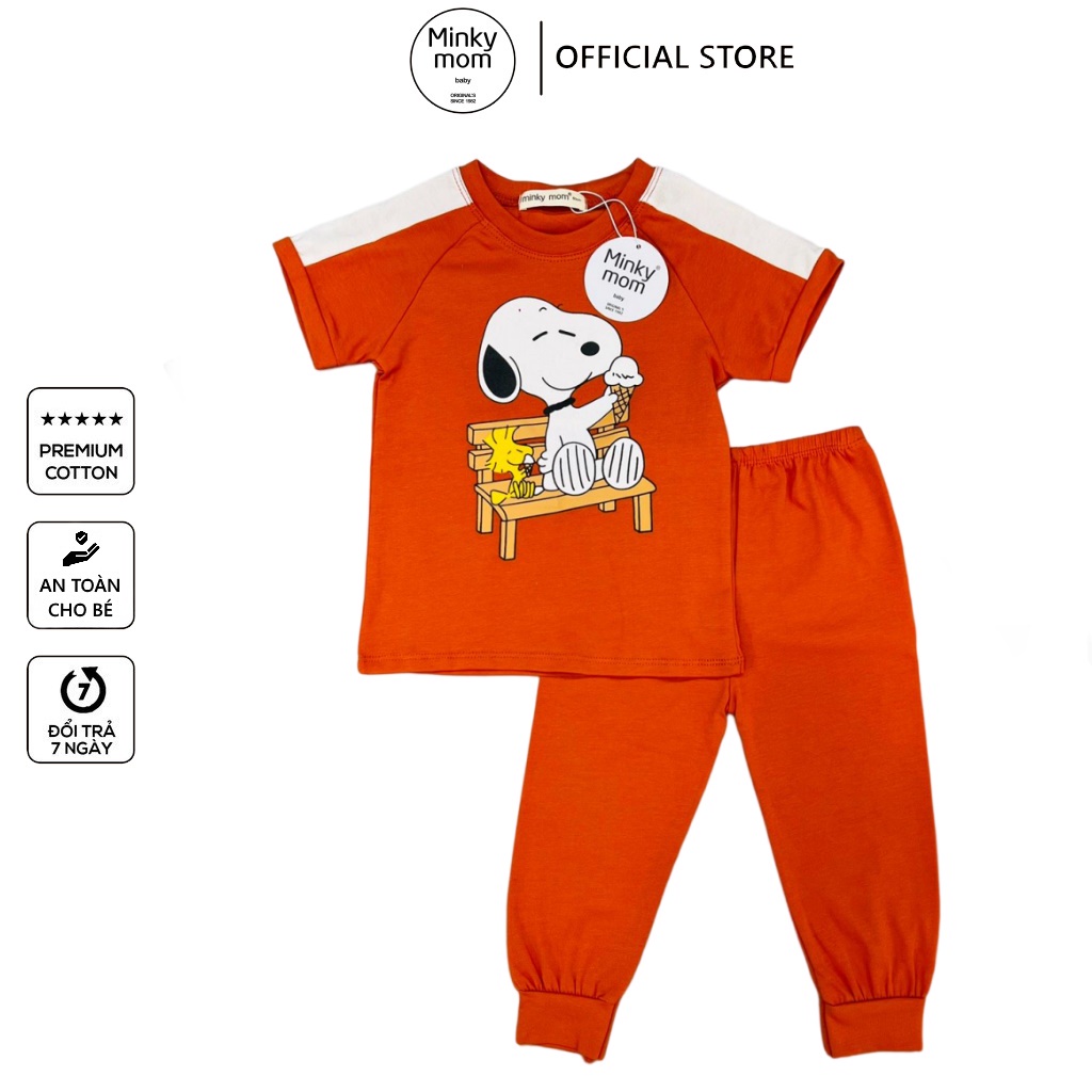 Bộ quần áo trẻ em Minky mom chất cotton cao cấp quần dài cho bé trai bé gái - 1072