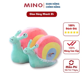 Gấu bông ốc sên cầu vồng mino cao cấp dễ thương th55
