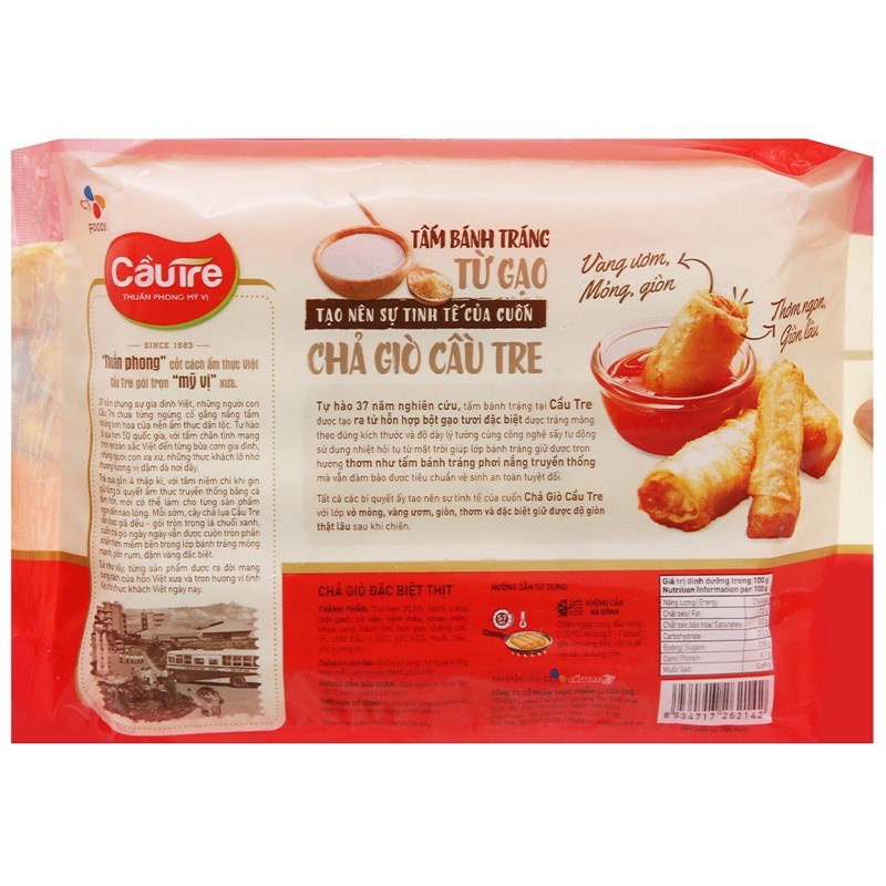 Chả giò nhân thịt Cầu Tre 500g
