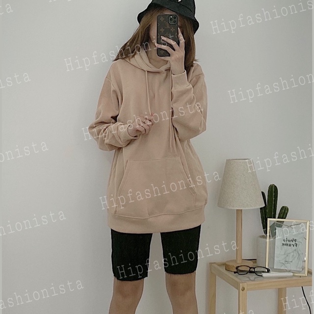 Áo hoodie oversize xuất Nhật nam nữ mặc thoải mái, chất nỉ bông dày dặn cực ấm (Hình thật)