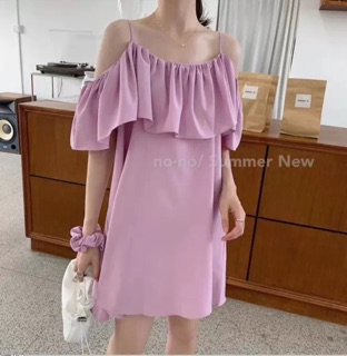 Váy dây bèo tay lỡ