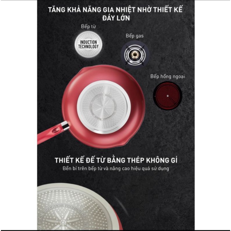 Combo Tefal So Chef Chảo chiên 24cm &amp; Chảo chiên sâu lòng 28cm- Hàng chính hãng