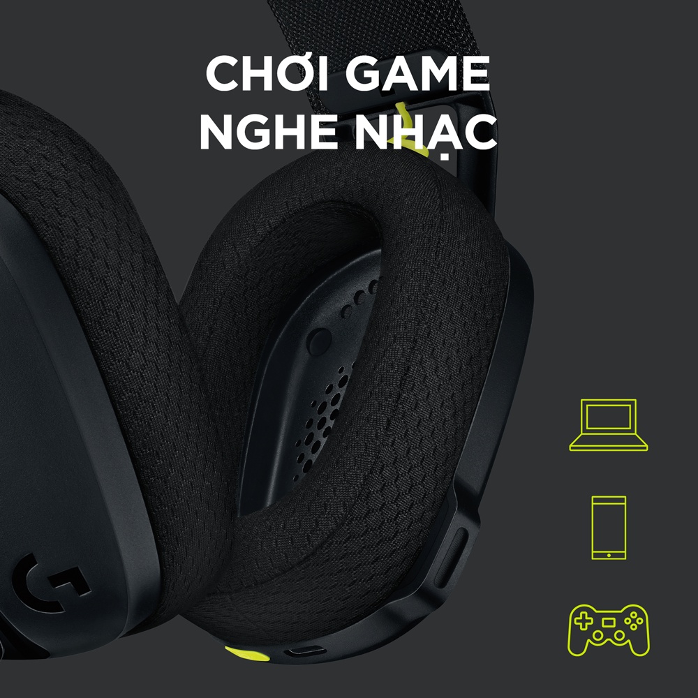 Tai nghe Gaming Không Dây Logitech G435 LightSpeed Wireless - Hàng Chính Hãng