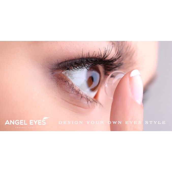 Lens trong suốt cận Angel Eyes cho mắt nhạy cảm có độ cận từ 0 đến 15 độ