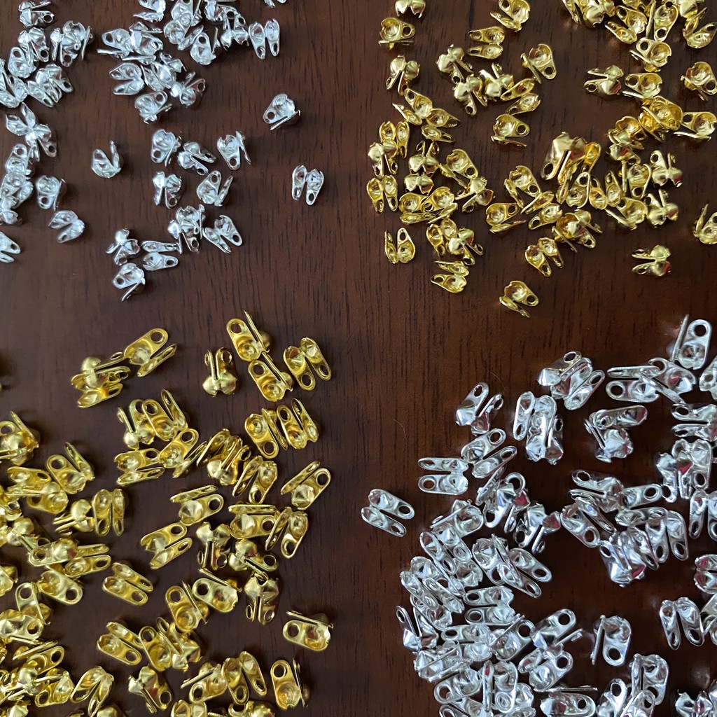 10 chốt đầu dây xích bi loại nhỏ 2mm và 2.5mm nguyên liệu làm trâm làm trang sức cổ trang cosplay cổ phục có màu KC
