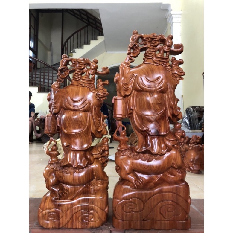 Tượng Phật Di Lặc Cưỡi Kỳ Lân Gỗ Hương