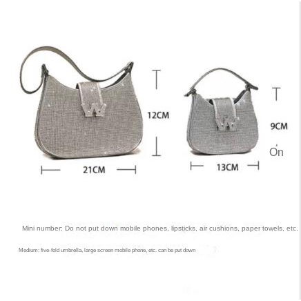 Túi Đeo Dưới Cánh Tay In Chữ Đính Đá Lấp Lánh Thời Trang Cho Nữ