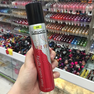 [ THANH LÝ ] Keo xịt tóc màu Lavox Hair Color Spray 100ml _ Số 5