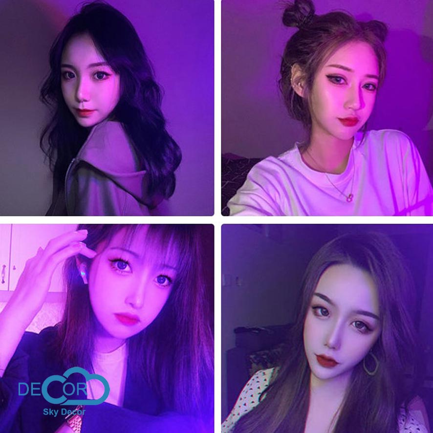 Đèn Led Tiktok Sky Decor - Tặng điều khiển, chuyên quay clip sống ảo, decor trang trí, làm đèn ngủ