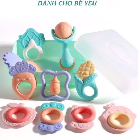 Xúc xắc gặm nướu bộ 10 món Baby Rattle