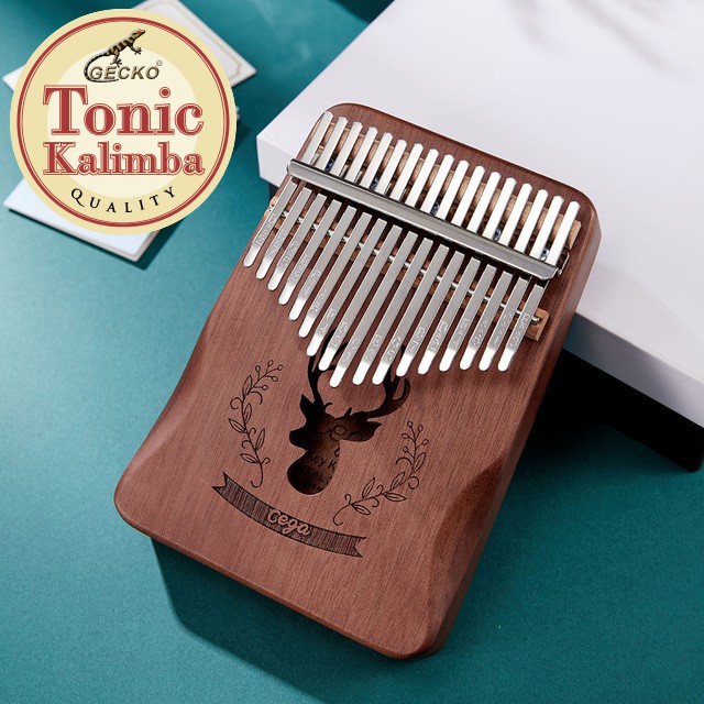 Đàn kalimba 17 phím CEGA-FT125 Nai Nâu Tặng búa chỉnh âm, giấy dán màu, giấy dán nốt