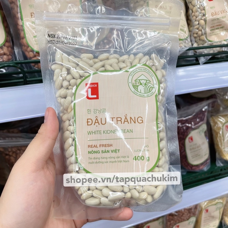 Đậu trắng CHOICE L gói 400G - tapquachukim