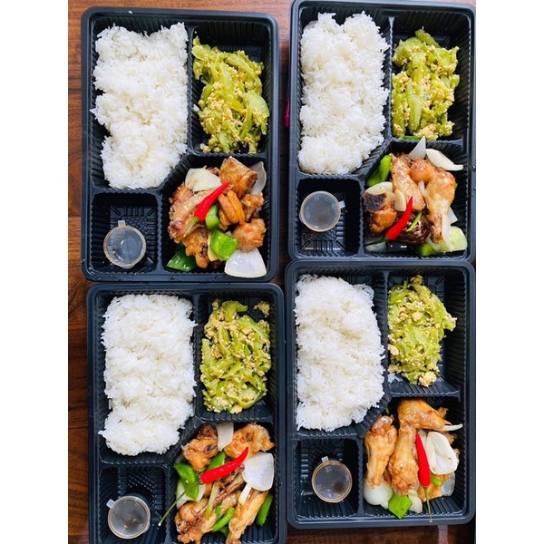 Hộp nhựa HT25 đựng bún đậu mắm tôm (phần 1 hoặc 2 người ăn),cơm văn phòng
